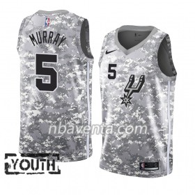 Camiseta Niños San Antonio Spurs Dejounte Murray 5 2018-19 Nike Gris Swingman